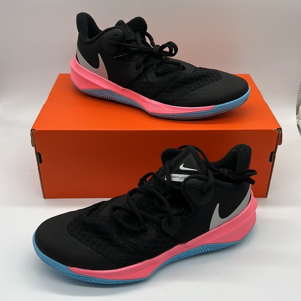 Nike Zoom Hyperspeed Court South Beach DJ4476-064 Black Volleyball Shoe Sneakers - Picture 2 of 7